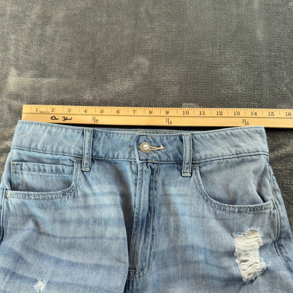 Hollister Ultra High-Rise Vintage Baggy Pants Light Wash Distressed Jeans 5R/27R - Picture 5 of 9